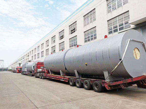 福建项目-6台7MW燃气热载体炉发货现场