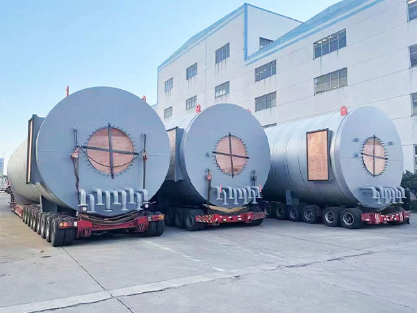 重庆新材料项目-3台20MW燃气热载体炉发货现场