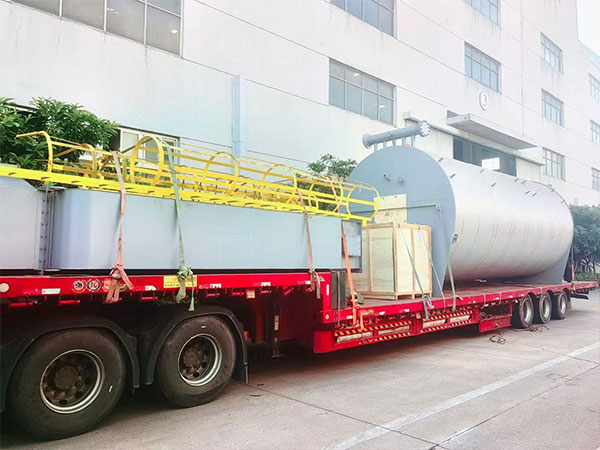 陕西神木项目-21MW燃气热载体炉发货现场，应用于精细化工装置